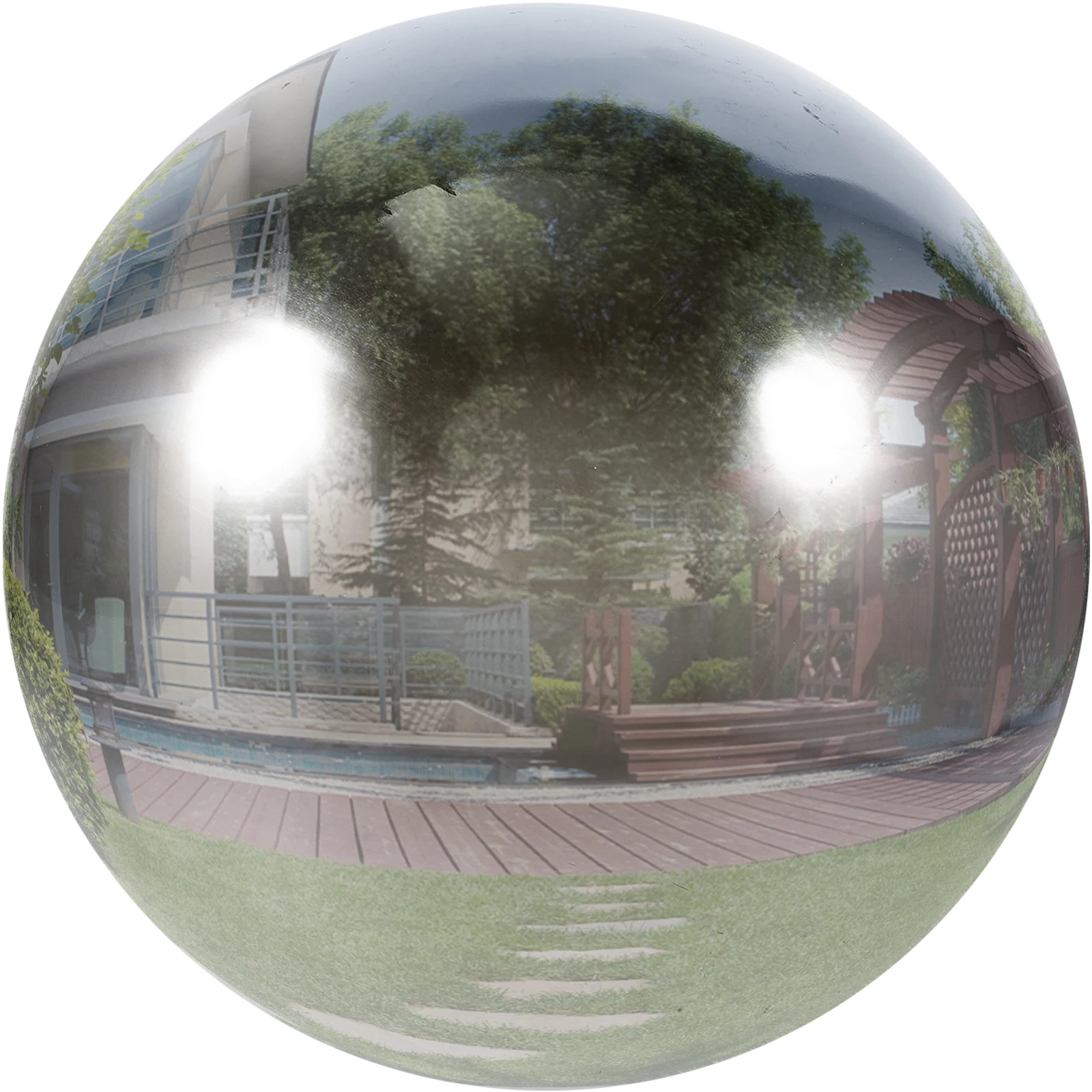 

250mm Stainless Steel Hollow Mirror Gazing Ball Decoration for Gardens Outdoor Reflective Sphere Decor for Gardens