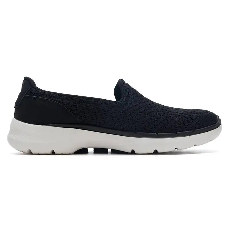 

New Skechers Casual Breathable Women's Flats Shallow Mouth Flat Shoes 124523-Bkw