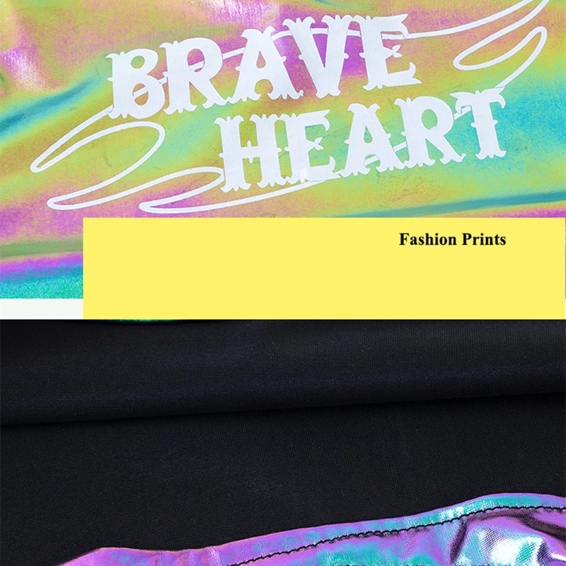 Hip Hop Danza Abbigliamento lucido Ragazze Cool Crop Top Hot Pant Bambini Jazz K-pop Sport Palcoscenico Streetwear Passerella Costumi Imposta Abiti