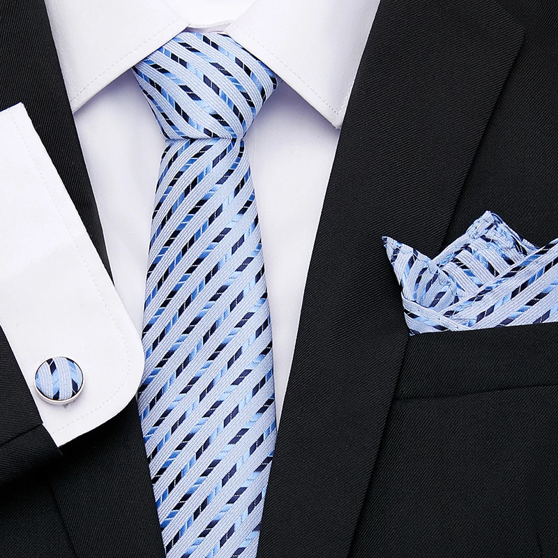 Brand Classic 7.5 cm Tie For Men Tie Pocket Squares Set Wedding Present Necktie Suit Accessories Fit Group Holiday Party