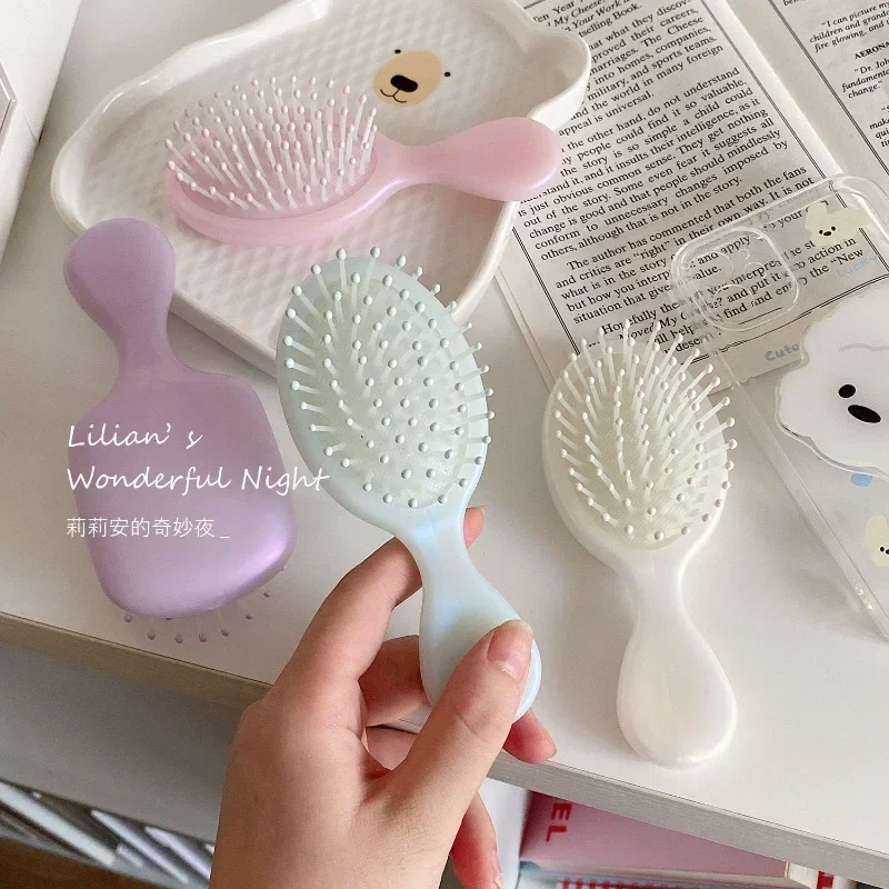 1 Piece Small Toddler Girl Hair Brush Simplicity Fashion Solid Color Massage Air Cushion Comb for Kids Lovely Hair Care Tool