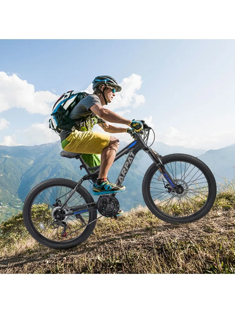 AliExpress NONE Ecarpat Dual Full Suspension Mountain Bike 24/26/27.5 Inch, Teenagers Boy Girl Mens Women Mountain Bike, 21-Speed Disc Bicycles