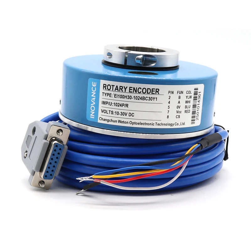 EI100H30-1024BC30Y1 Incremental Hollow Shaft Photoelectric Encoder for Changchun Huitong Asynchronous Elevator