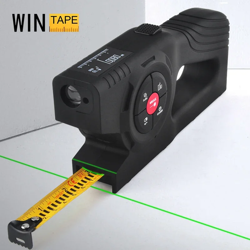 Wintape-Distancemètre laser à affichage numérique, ruban à mesurer trois-en-un, règle de mesure numérique intelligente