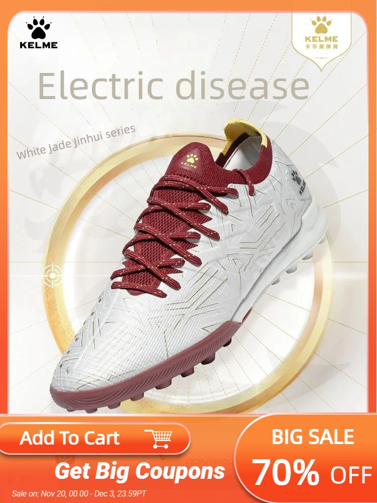 KELME Adult Football Shoes Futsal Football Boot  Artificial Turf Professional Carbon Plate TF Match Trainin Soccer shoes