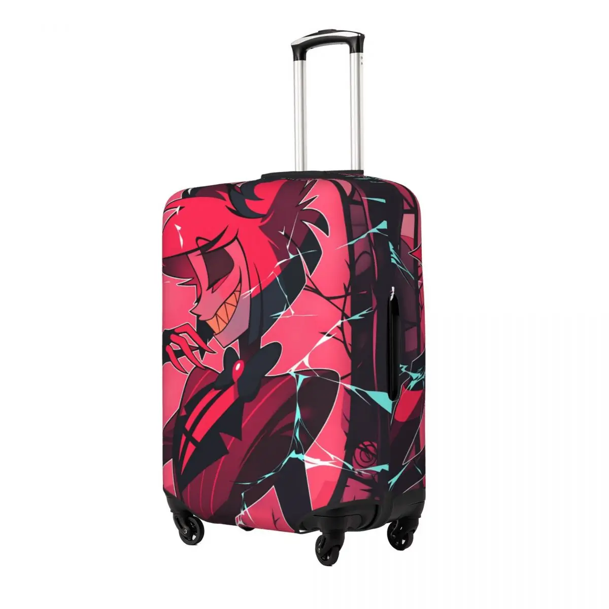 Vox Alastor Hazbin Hotels Suitcase Cover Vacation Business Fun Luggage Accesories Protection