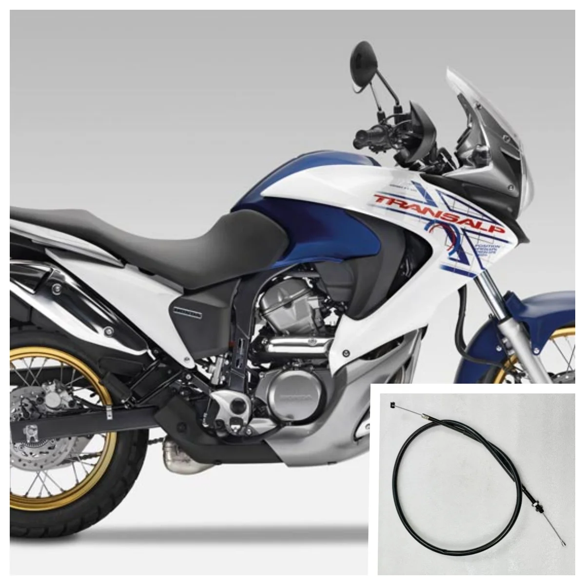 

Трос сцепления подходит для длины XL700V 112,5 см.