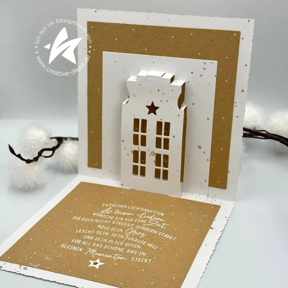 New 2026 Valentine's Day Heart Chirstmas New Year House with Star Card Branch 3D Cookie Box Cutting Dies for Scrapbooking Craft