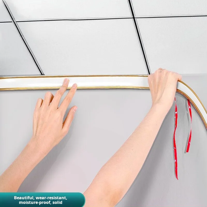 

Self Adhesive PVC Ceiling Corner Molding Ultra Narrow Edge Trim​