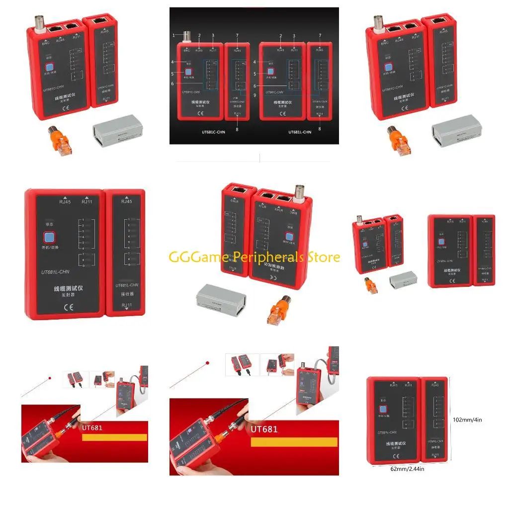 

U55B Простой в использовании тестер сетевых линий для ИТ-специалистов и специалистов