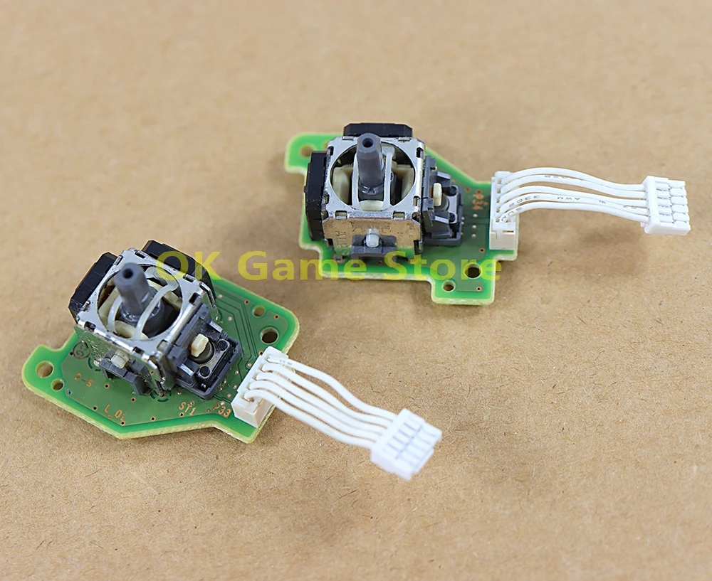 1 قطعة عصا تحكم ثلاثية الأبعاد مع كابل لـ Wii U الأصلي المستخدمة مقبض اليسار اليمين الروك ثلاثية الأبعاد عصا التحكم وحدة استبدال وحدة التحكم في الألعاب #2