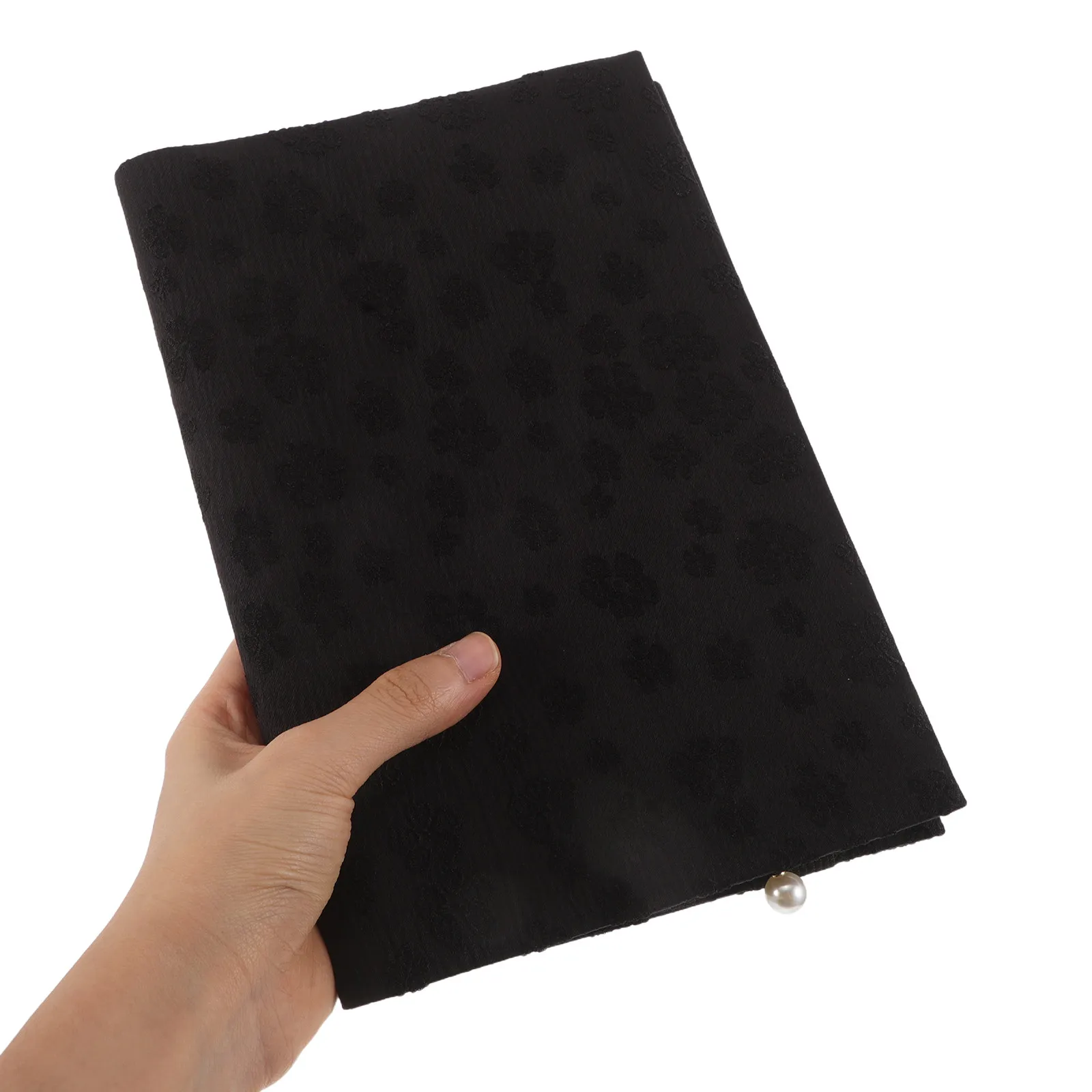 

Book Sleeve Notebook Book Protector Case Black A5 Fabric Book Cover Dustproof Handmade Diary Sleeve For School Office Supplies