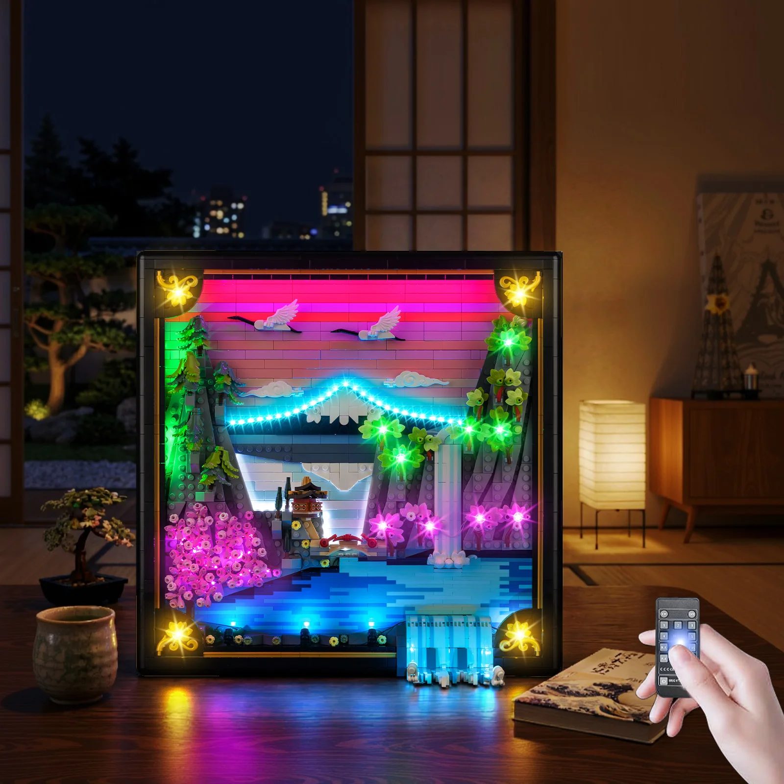 

LED Light Set Suitable for LEGO Japanese Cherry Blossom Landscape Art #31218 Building Blocks Lamp (Not Include Model Bricks)