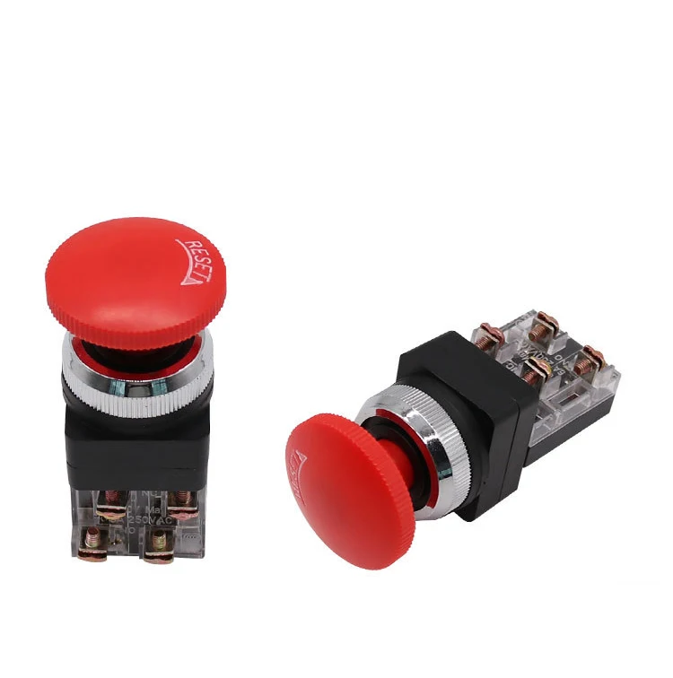 10 Uds TBK-25 (15mm) TBK-30 (30mm) cabeza de seta interruptor de botón de parada de emergencia TBM-3 TSS-30/2 TSS-30/3