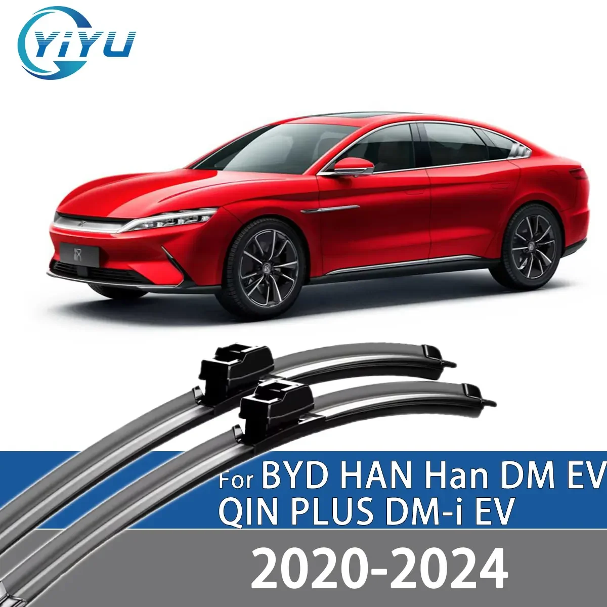 

2PCS Car Front Wiper Blades For BYD HAN Han DM EV QIN PLUS DM-i EV 2020-2024 Windshield Windscreen Accessories