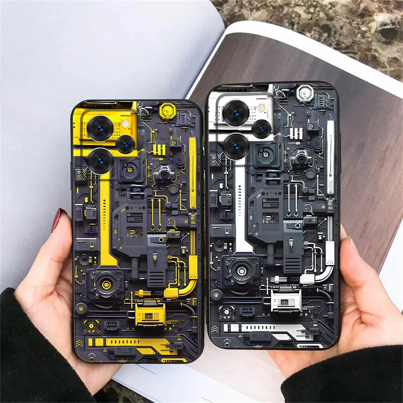 

Yellow circuit board For Redmi Note 9 9S 10 11 12 12S 13 Pro+ Plus 5G India 14 Pro 4G Global 14S 13C 14C TPU soft phone case