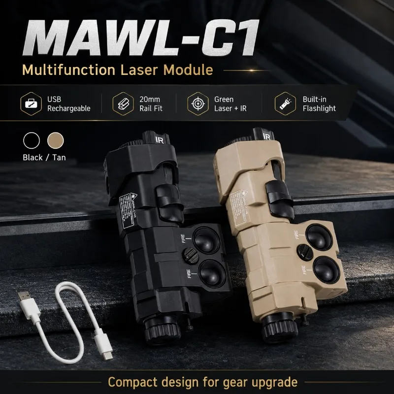 Nylon Metal MAWL‑C1 Indicator Accessory Multi‑Purpose Module Fit for 20‑22mm Standard Rail Fittings