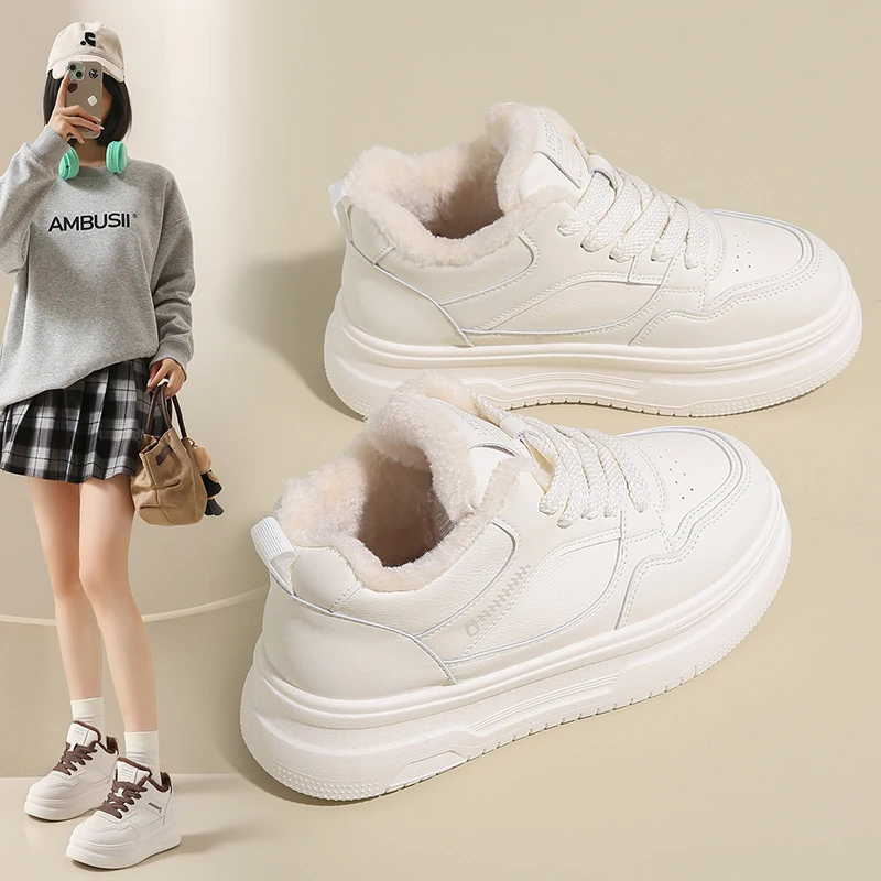 

Туфли для папы, хлопчатобумажные туфли на флисовой подкладке, теплые и повседневные, универсальные зимние кроссовки на толстой подошве, 6563-A