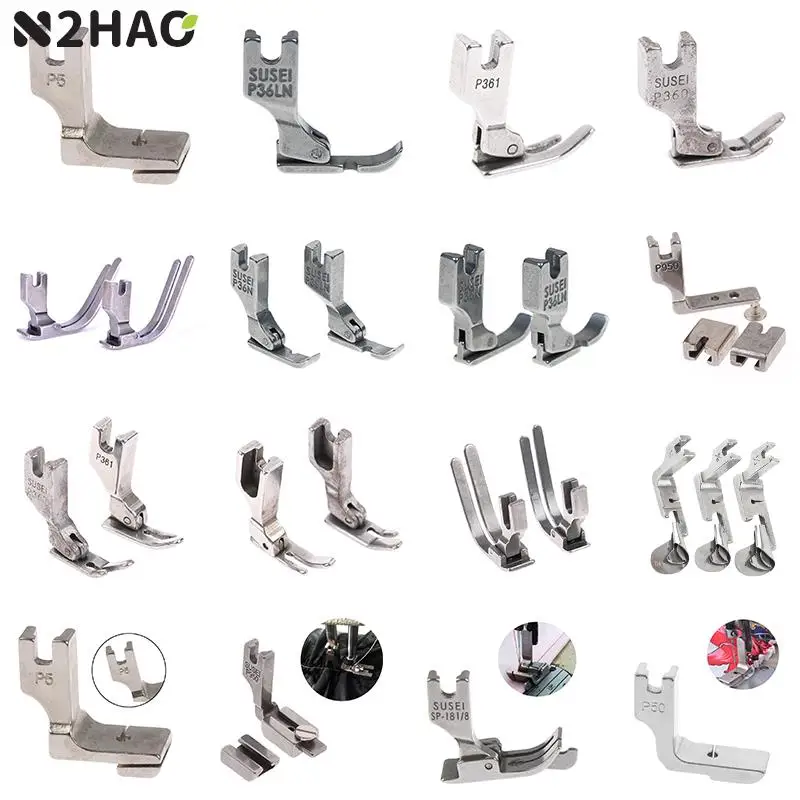 Industrial Sewing Machine Toothpick Thin Steel Presser Foot Flatcar 0.3 Presser Zipper Foot # P363 P361 S537 P950 P952 P5 P127L