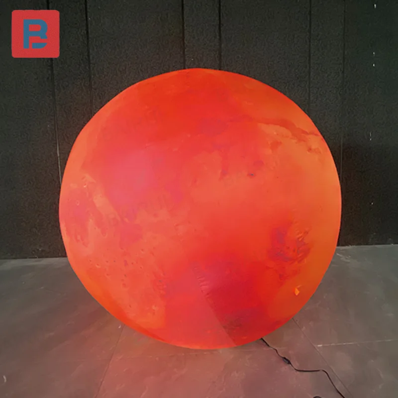 Inflatable planet, with blower, can glow, outdoor shopping mall square decoration prop, can be hung