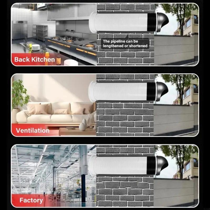 Multifunction  Wall Vent Caps Plastic Caps for Residential & Commercial Building 
