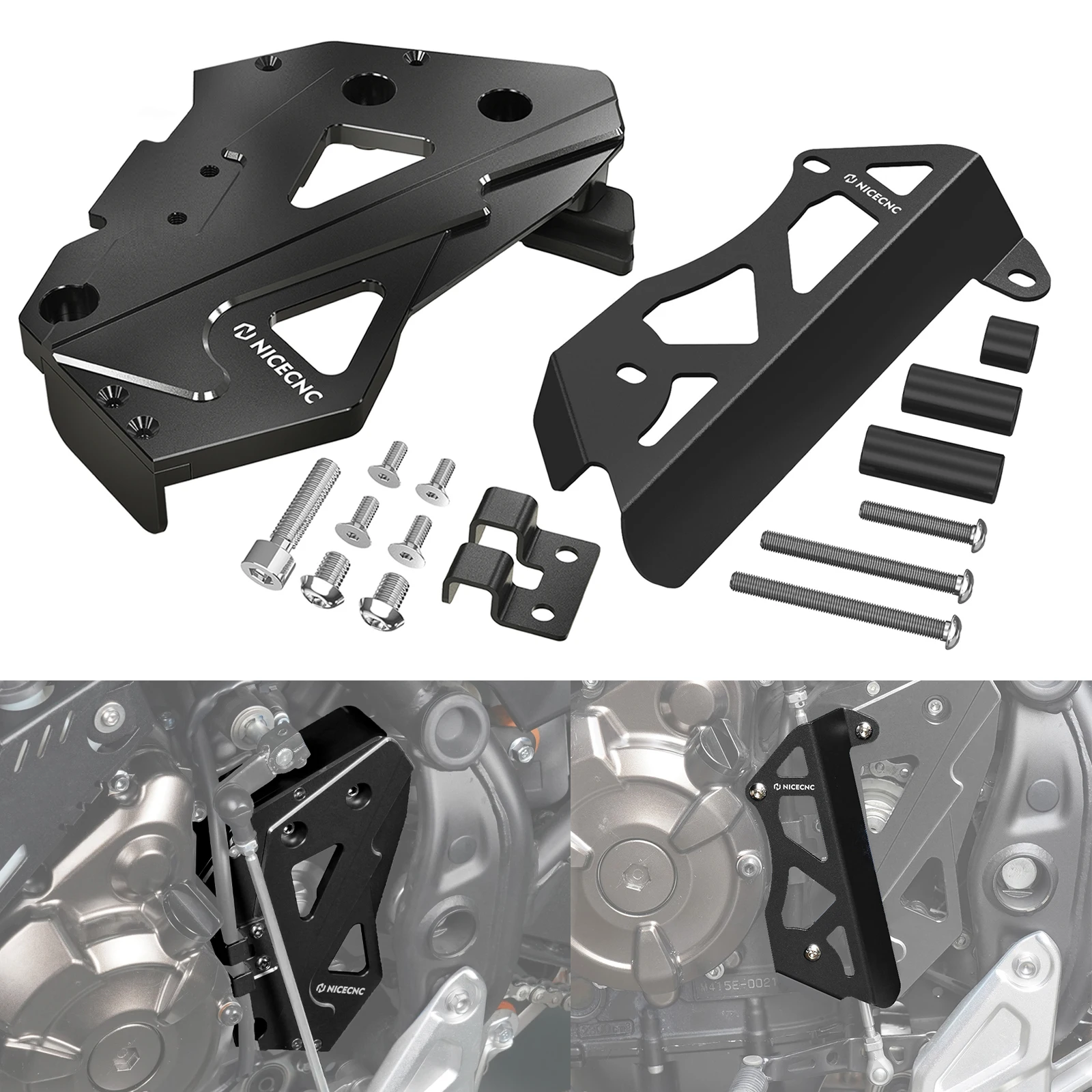 

For 2019-2024 Yamaha Tenere 700 Sprocket Chain Guard Cover/Gear Shifter Rod Protector for Yamaha Tenere 700 Rally Edition 20-24