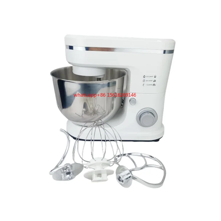 

6L Dough Blender Stand Mixer Egg Beater Baking Blender With Dough Hook Whisk Beater and Stainless Steel Egg Bowl for Home Use