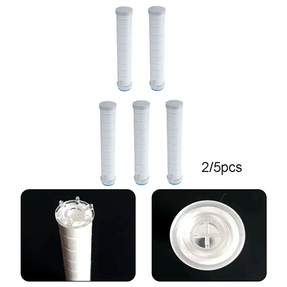 2/5PCS Cotton Filter For Showerheads Easy Installation And Replacement Ensures High Quality Clean Water On Demand
