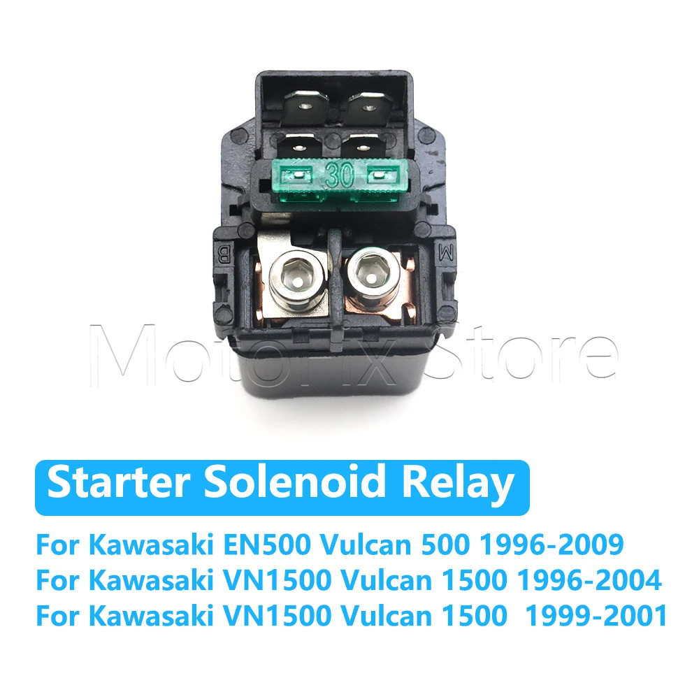 Motorcycle Starter Solenoid Relay For Kawasaki EN500 VN1500 Vulcan 500 1500 W650 EJ650 ZX1100 GPZ1100 ABS