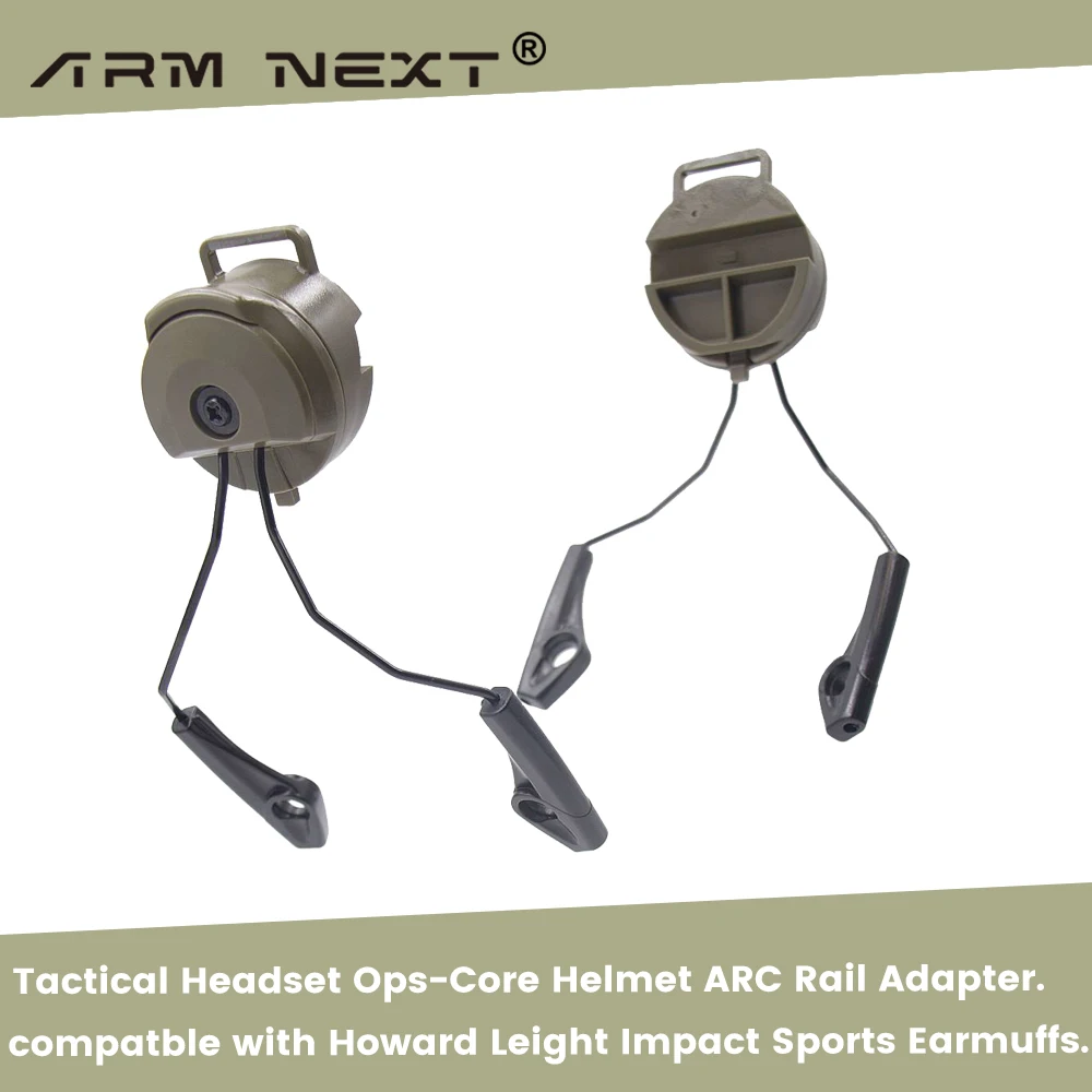 

1 Pair Electronic Earmuf ARC OPS-CORE Helmet Rail Adapter for Howard Shooting Headset