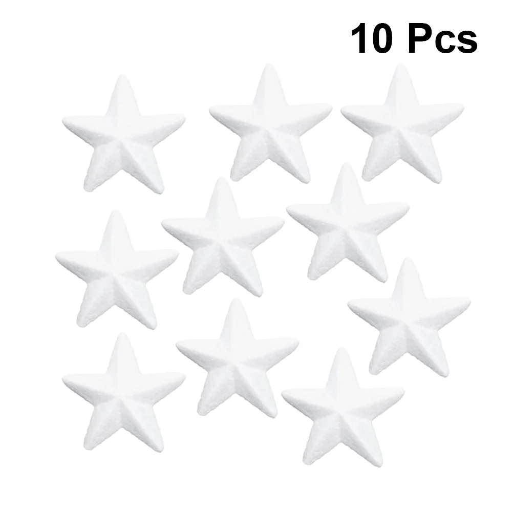 Star Foam Christmas Diy Craft Decorations Stars Crafts Polystyrene White Decor Tree Ornament Decoration Shape Party