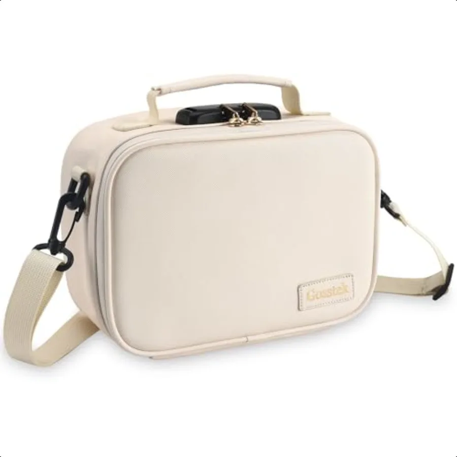 

PU Leather Storage Bag Cosmetic Storage Box case Beige