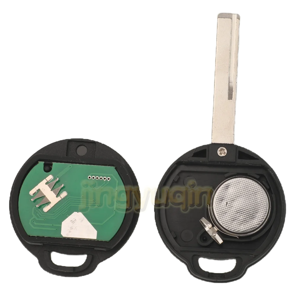 Jingyuqin 2 Buttons Remote Full Car Key Fob 315/433Mhz ID46 PCF7941 For Mitsubishi Colt 2002-2012 Cabriolet Benz Smart 454 HU56