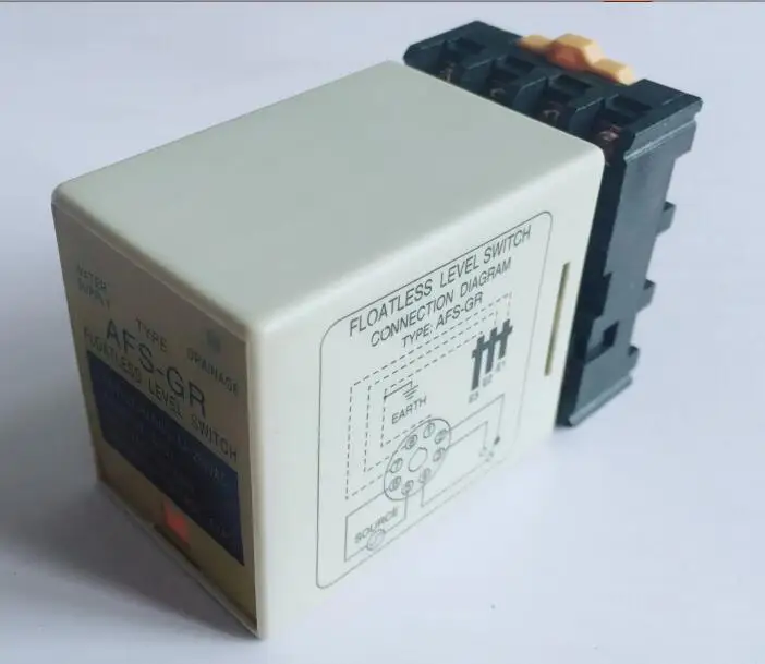 Electrical level controller AFS-GR level relay water level controller 8PIN with base AC110V AC220V AC380V