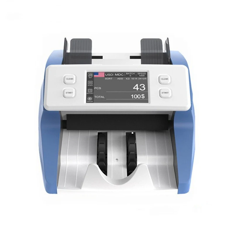 Portable Multi-Denomination Multi-Currency Bill Counter Touchscreen Banknote Counter Automatic Count for Multi-Country Use