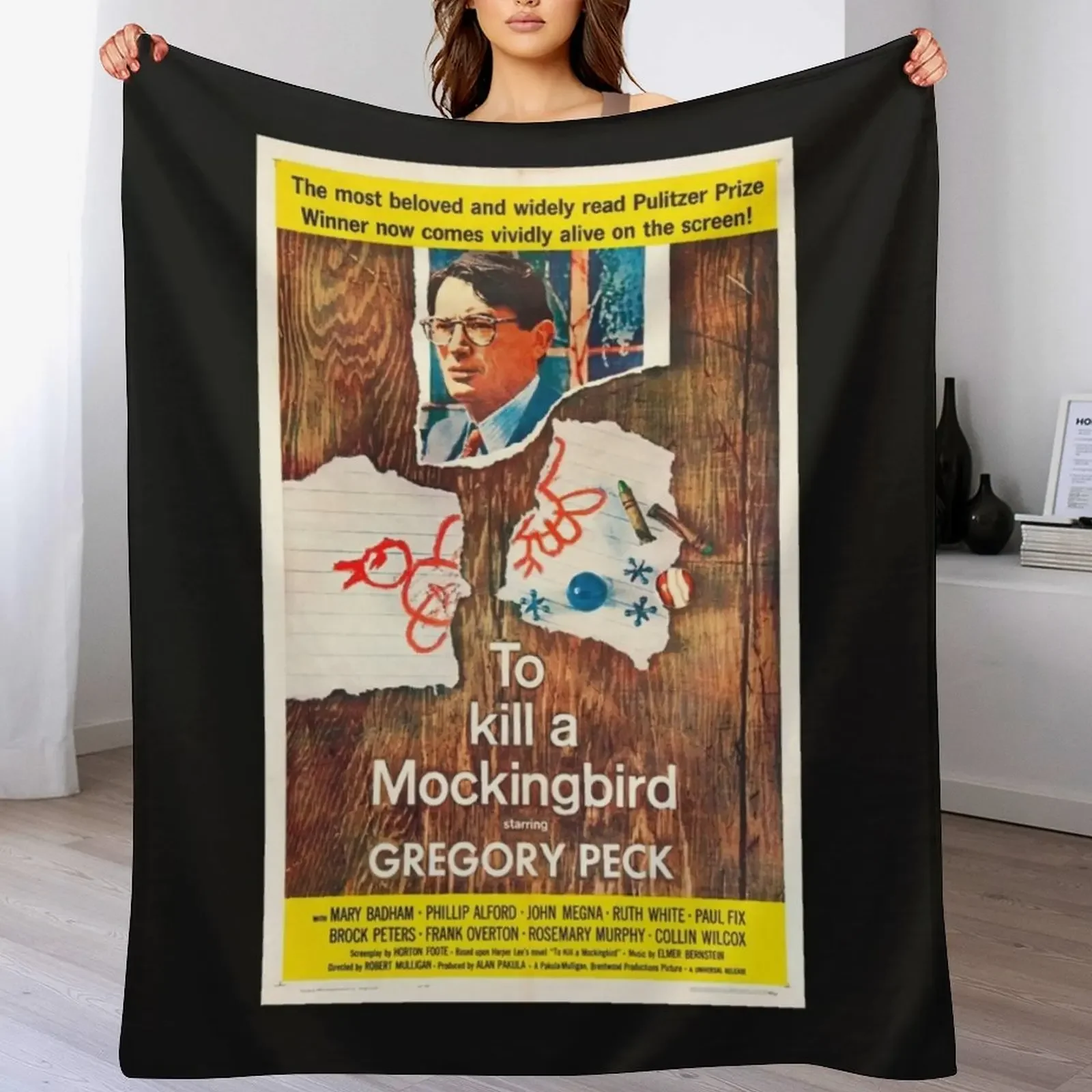 

To Kill a Mockingbird Throw Blanket Fuzzy Plush Throw Blanket for Sofa Chair
