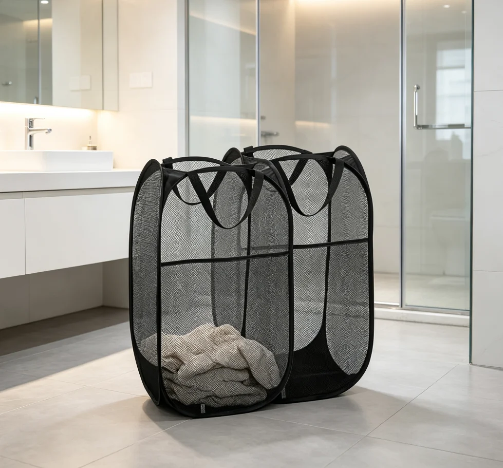 Popular Collapsible Pop up Laundry Bag Foldable  2 Packs
