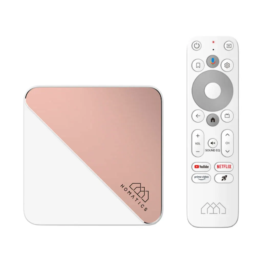 HOMATICS Box R 4K Plus TV Box AndroidTV 14 Netflix Google-gecertificeerd Amlogic S905X4 4G32G Ondersteuning DTS Dolby Audio AV1 Wifi6 BT5.0 - afbeelding 2