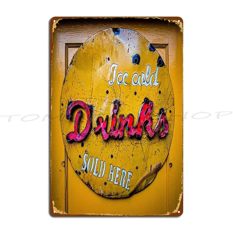 Drinks Sold Here Metal Sign Garage Plaques Create Painting Designing Tin Sign Poster