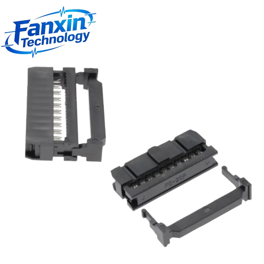 10PCS,FC 6P/8/10/12/14/16/18/20/24/26/30/34/40/50 Pin 2.54mm Pitch Female IDC Socket Connector Ribbon Cable Connector