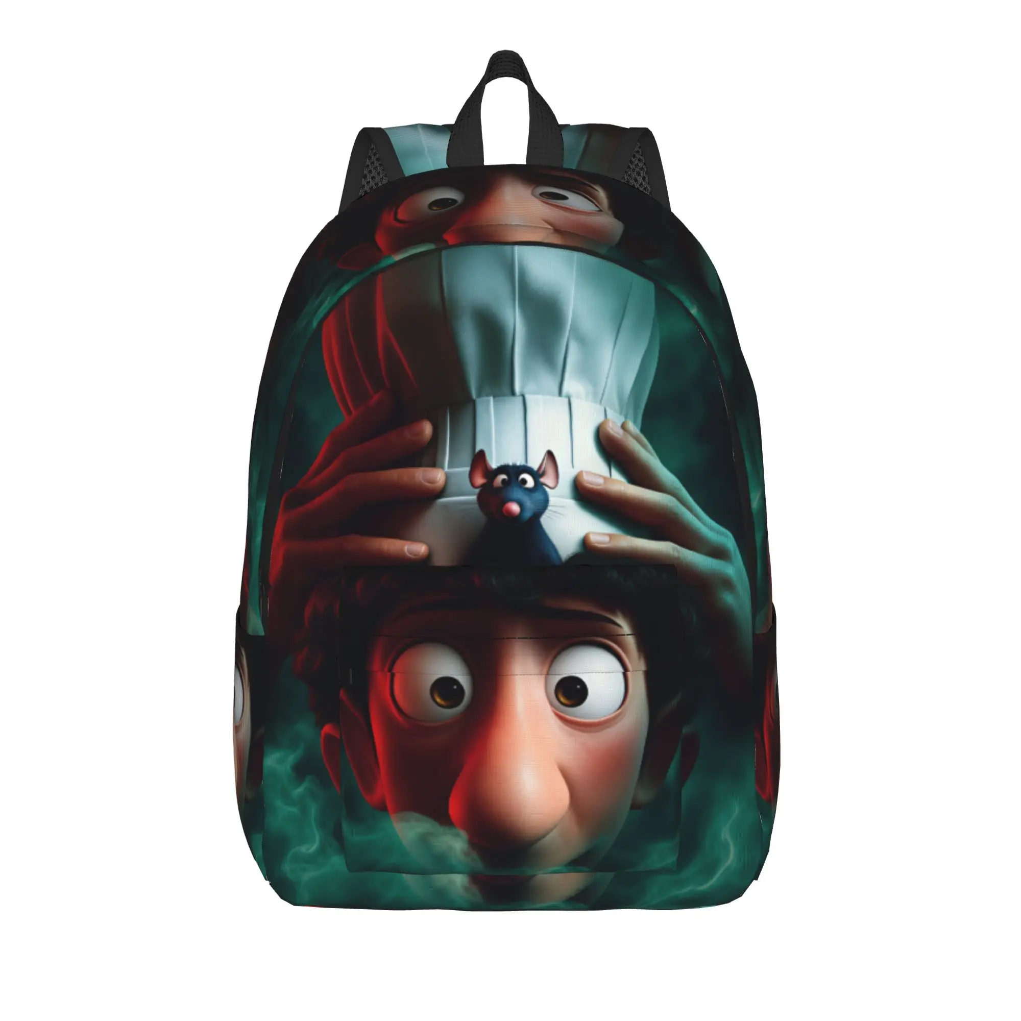 Ratatouilles Backpack  Modern Backpacks Female Camping Large School Bags Colorful Rucksack