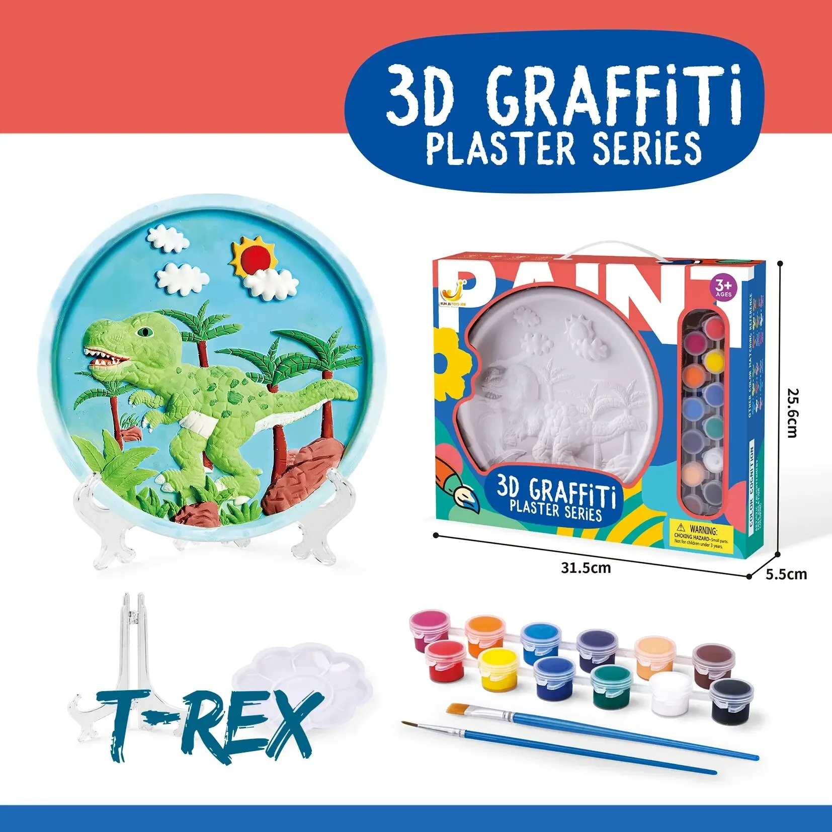 

DIY Dinosaur Painting Coloring Kit Child Toy,Birthday Gifts for Boys and Girls for Kids Ages 3+,Unicorn,insect,crafts Ornaments
