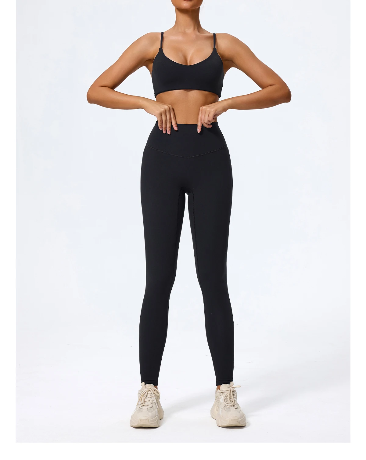 Ctenkevet Sommer Neu Damen U-förmiger Bandeau-Sport-BH für Fitness, Yoga und Workout – Rückenfreies Crop-Top für Frauen – Detail 34