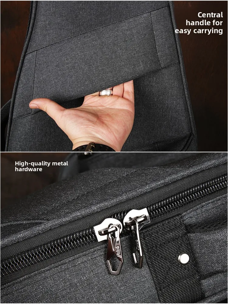 حقيبة جيتار كهربائي وبيس قطنية سميكة للغاية مقاس 36×4 بوصة، مقاومة للماء والصدمات، حقيبة جيتار بحمالة كتف مزدوجة