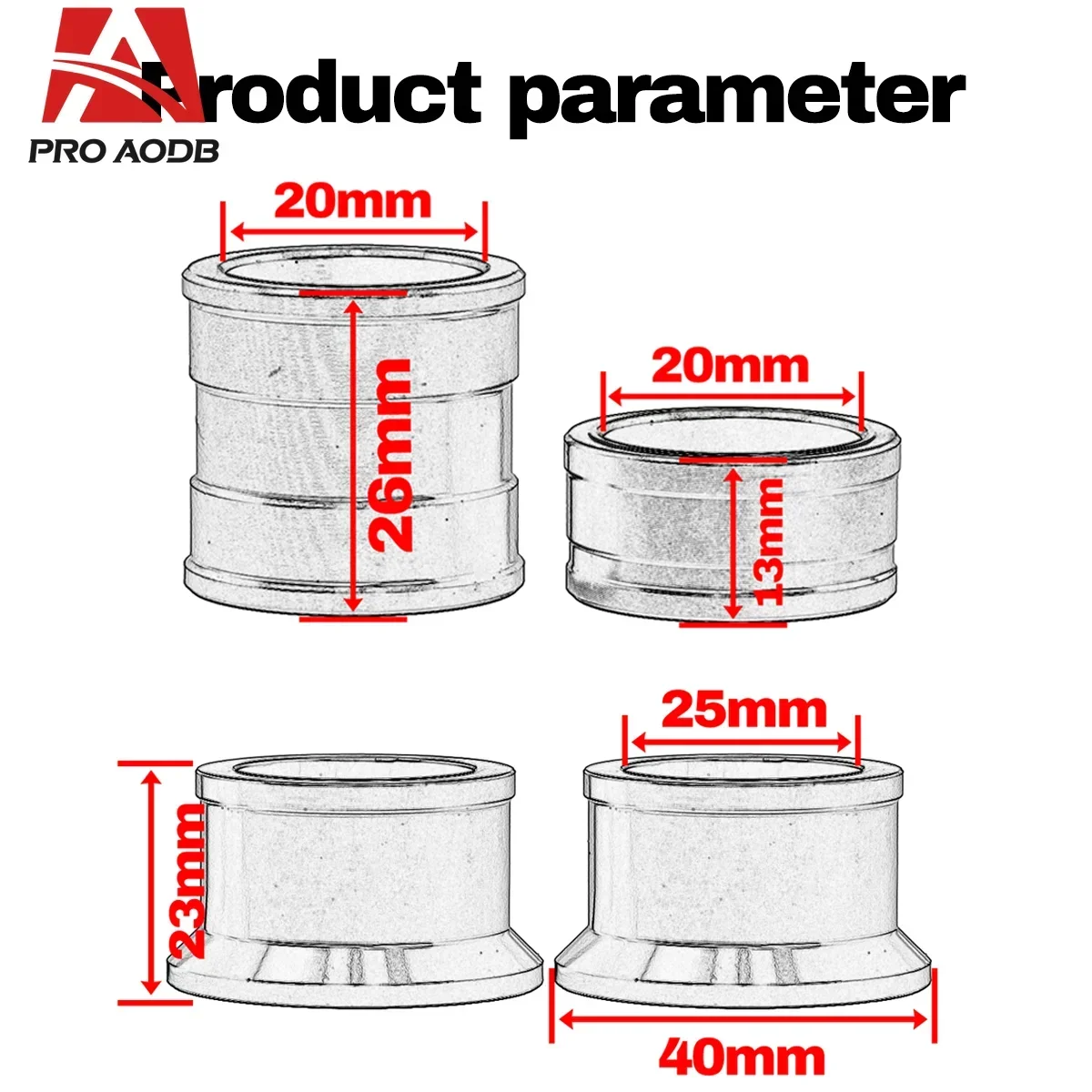 For Honda CR125R CR250R CRF250R CRF250X CRF450R CRF450X CRF 250RX 450RX Motorcycle Front and Rear Wheel Hub Spacer Fork Bushing