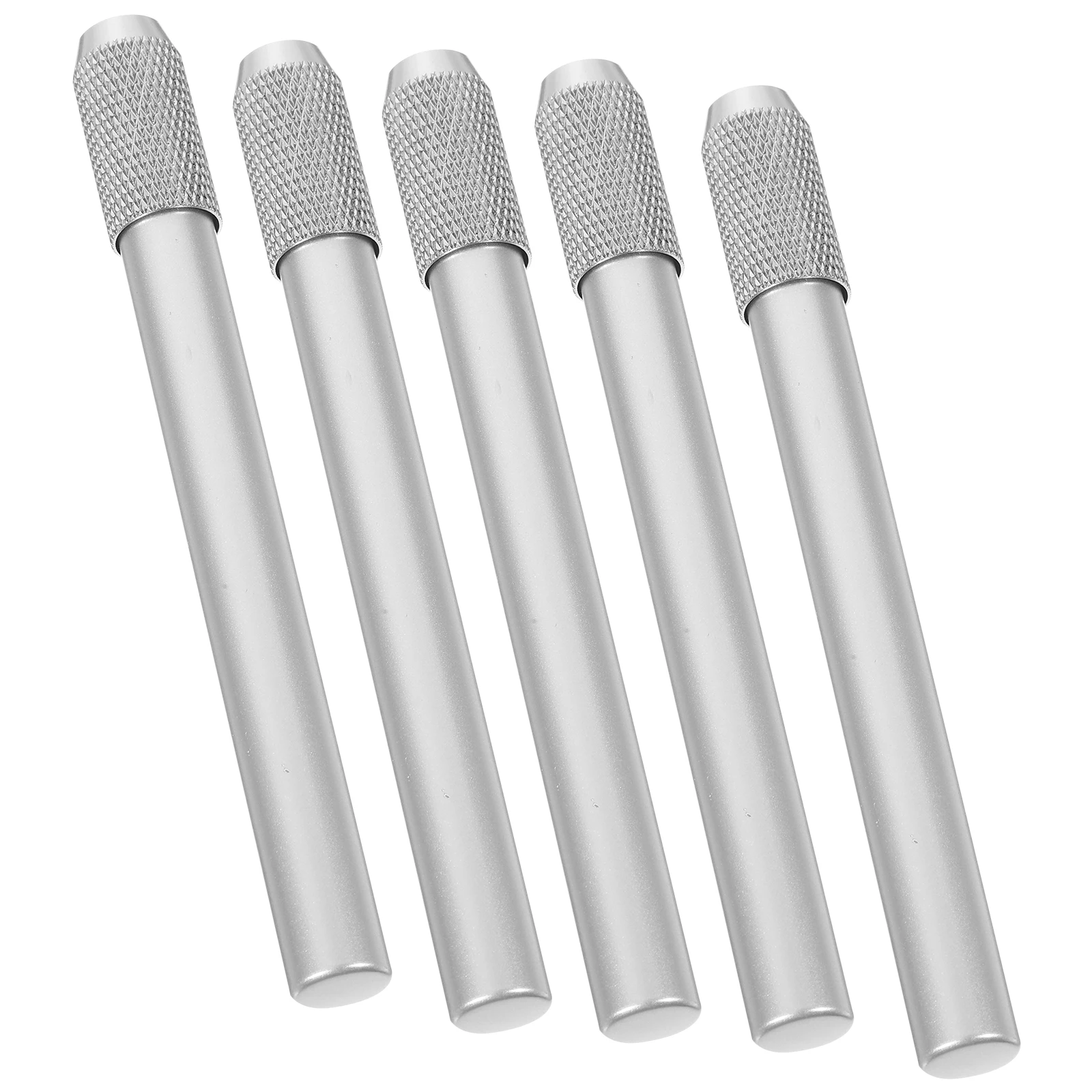 5 قطعة حامل موسع قلم رصاص معدني أداة إطالة فنية لأقلام الرصاص القصيرة ورسم الكتابة ملحقات القرطاسية المحمولة #2