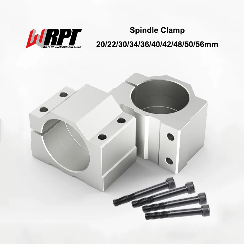 Spindle Motor Support Seat Clamp Bracket Drilling Machine Spindle Base Fixture Holder Mount Hole 20/22/30/34/36/40/42/48/50/56mm