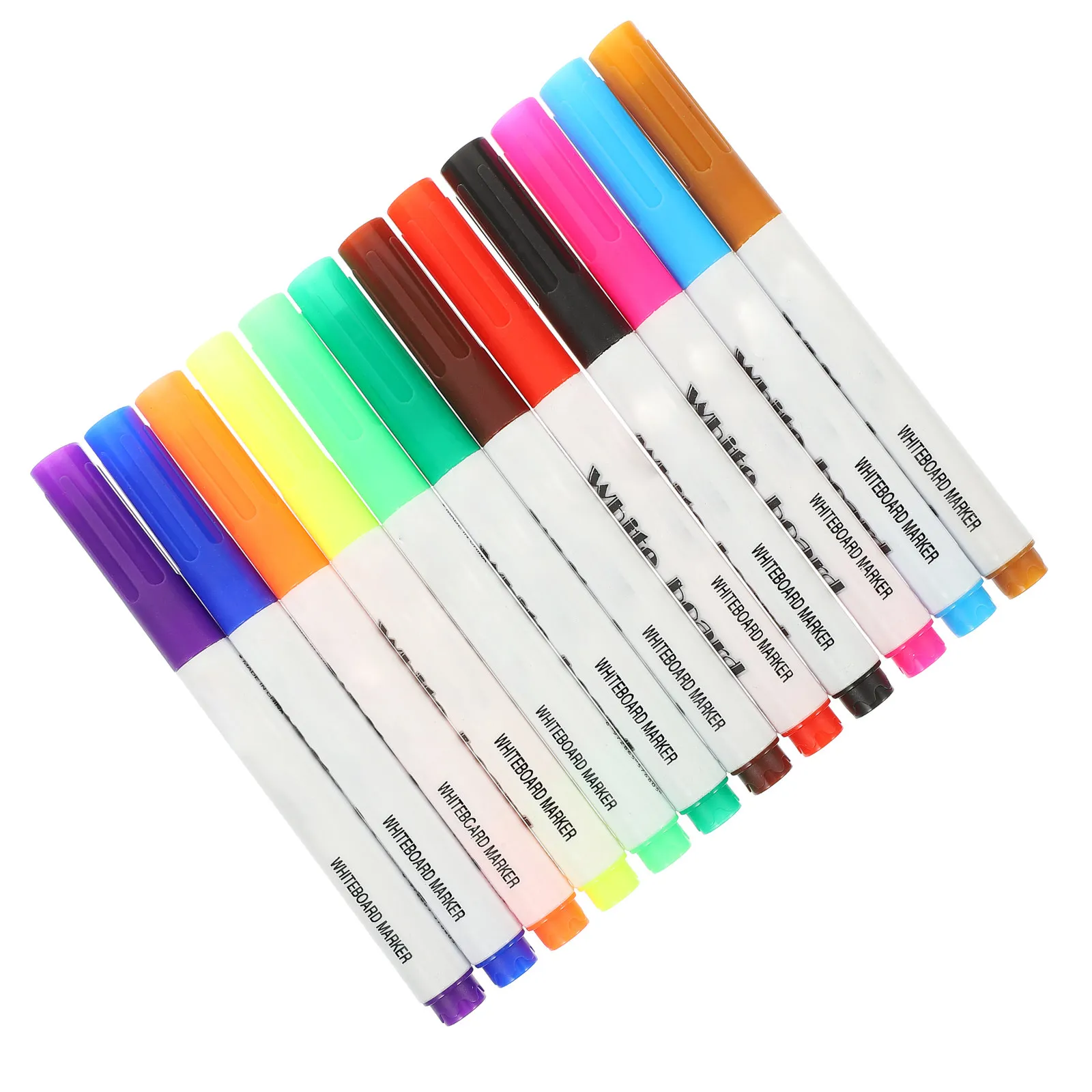 

12Pcs Kids Painting Pens Whiteboard Markers Set Smooth Flow Dry Erase Drawing Tools for Educational Activities
