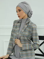 Chapeau islamique pour femmes, hijabs pour femmes, écharpe de sauna à fleurs de carillon, bonnet sous-casquette, turban musulman pour dames, tête ronde, bandana Skullcap 4