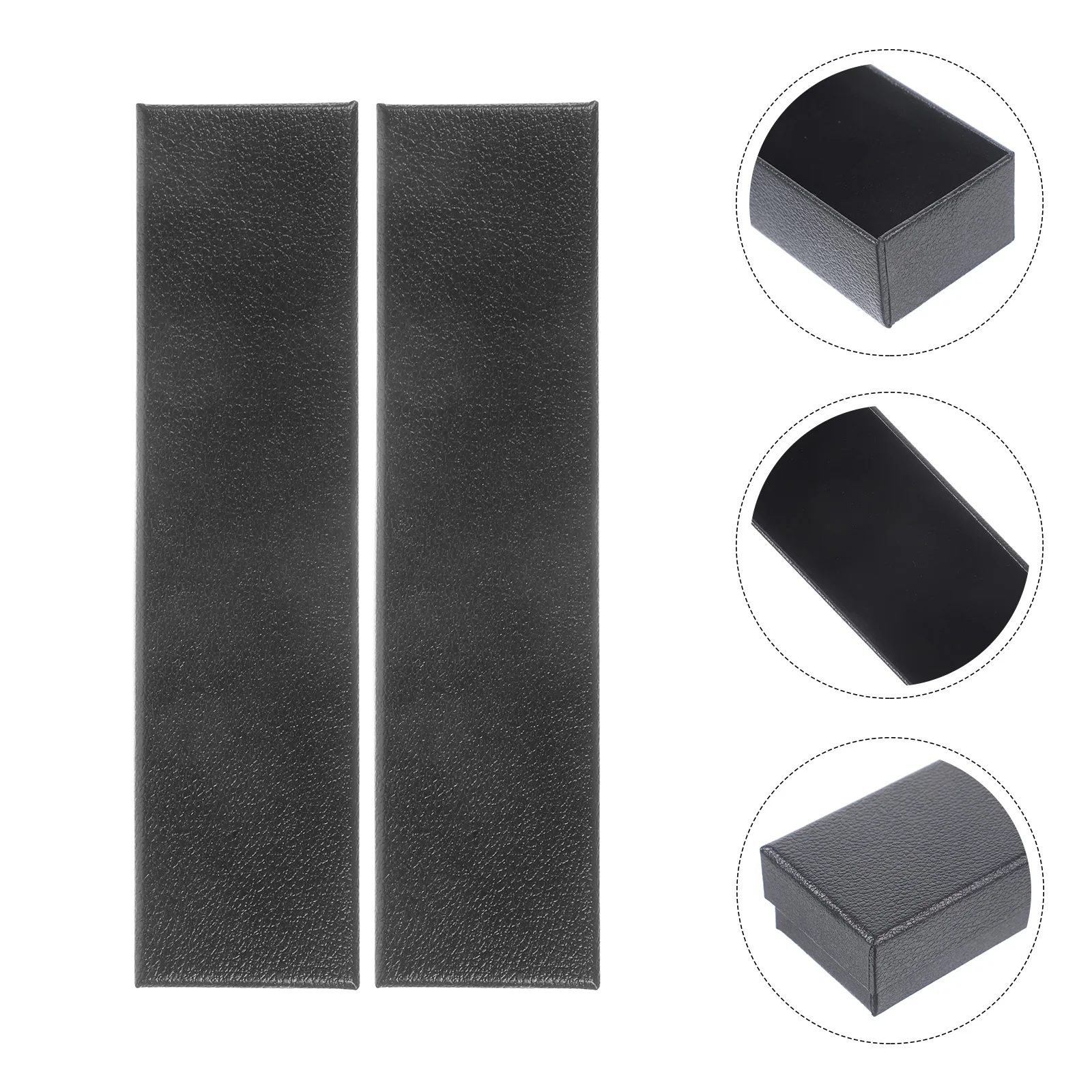 6 Coin Storage Boxes Banknote Protective Cases Black Office School Supplies Water Resistant Paper Money Holder Collection Box